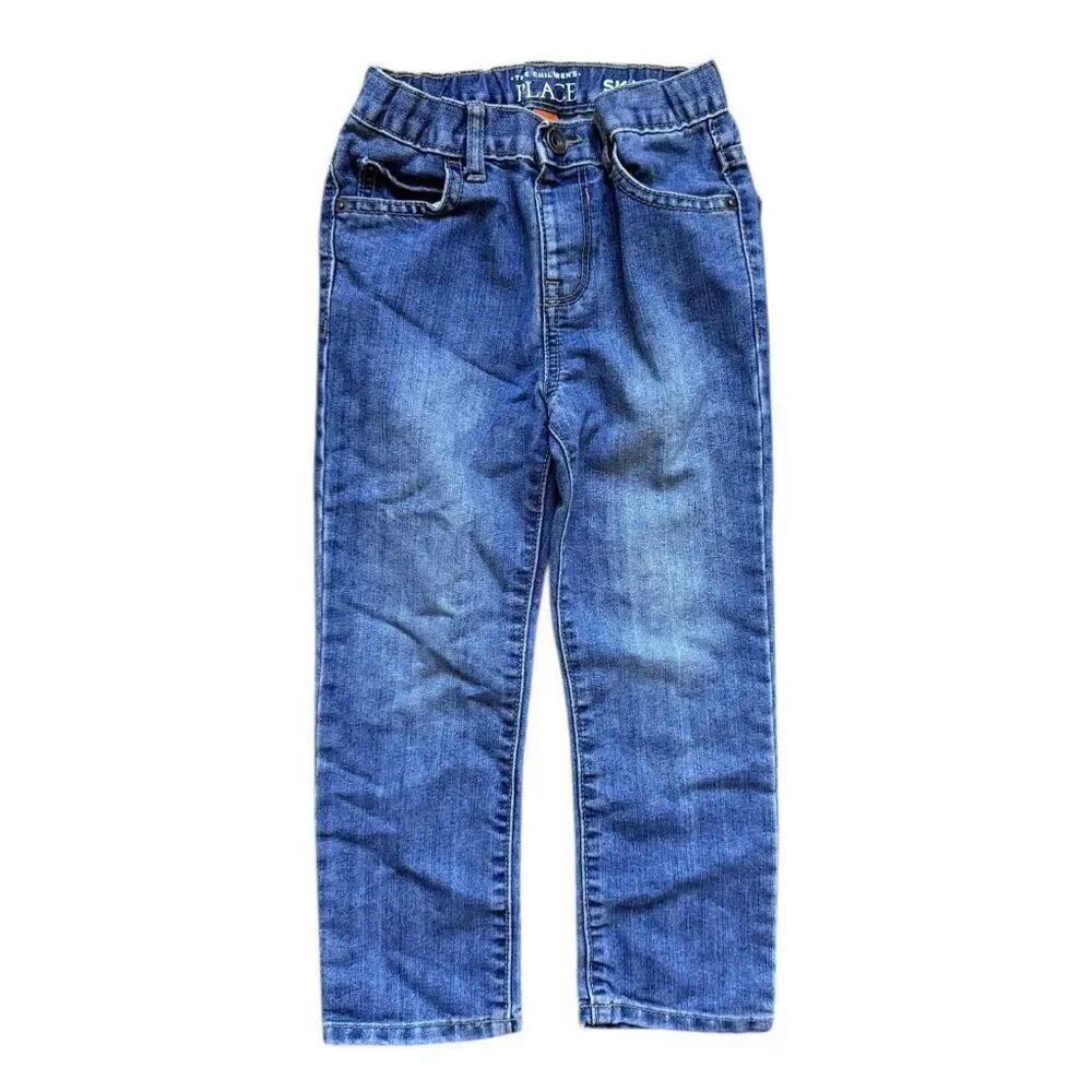 Toddler Boys The Childrens Place Light Wash Skinny Jeans - Sz 4T